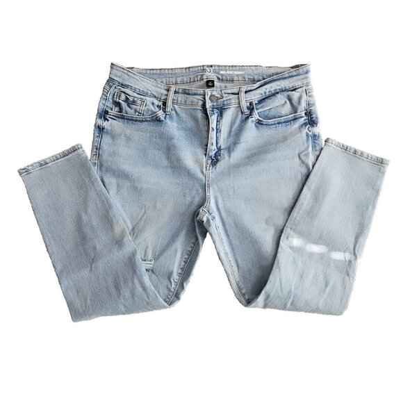 NY&C Women's Jeans Size 18 Mid-Rise Skinny NWT RN 23243 Rainbow Heart Embroidery - Picture 2 of 16